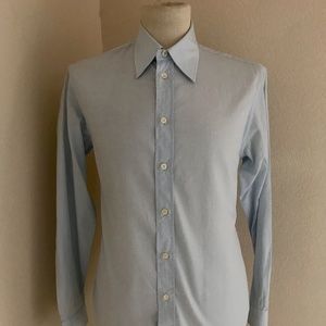 GIRORGIO ARMANI MENS LT BLUE SHIRT SM